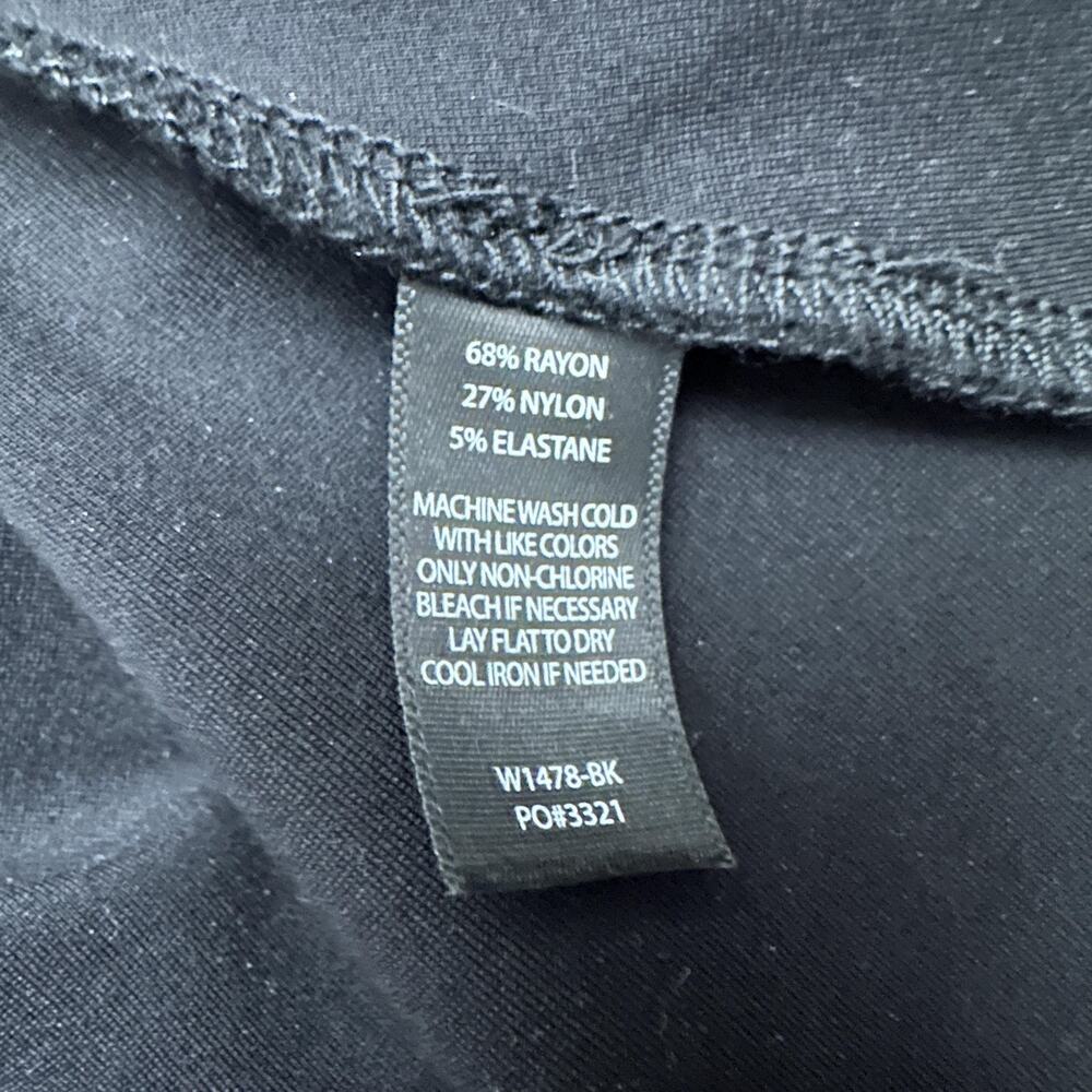 Betabrand Dress Womens XL Black Knit A-Line Half Sleeve Pockets Work Office - Picture 9 of 13